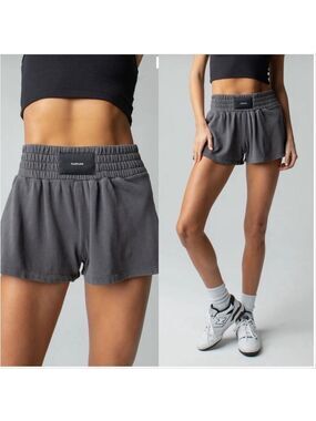 TALENTLESS Gray Athletic Lounge Shorts WOMENS BOXING SHORTS 100% Cotton